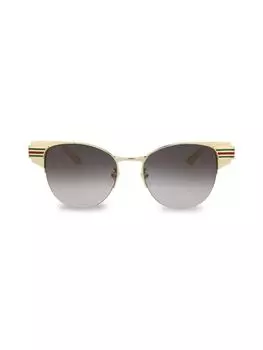 Круглые солнцезащитные очки 52MM Gucci, золото