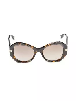 Круглые солнцезащитные очки 52MM Marc Jacobs, цвет Havana