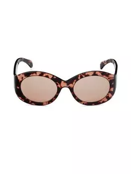 Круглые солнцезащитные очки 53MM Alaa, цвет Havana Pink