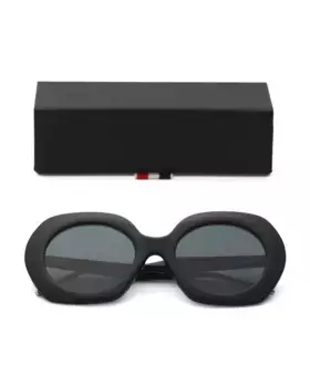 Круглые солнцезащитные очки 54 мм Thom Browne, черный