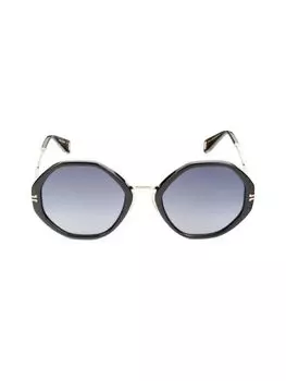 Круглые солнцезащитные очки 54MM Marc Jacobs, цвет Gold Blue