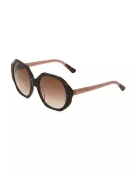 Круглые солнцезащитные очки 55 мм Anne Klein, цвет Tortoise