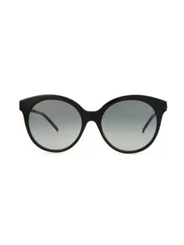 Круглые солнцезащитные очки 55MM Gucci, цвет Black Gold