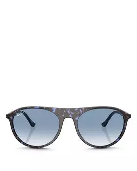 Круглые солнцезащитные очки, 56 мм Ray-Ban, белый