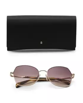 Круглые солнцезащитные очки 57 мм Rag & Bone, цвет Gold