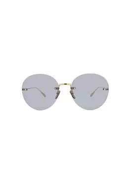 Круглые солнцезащитные очки 60MM Gucci, золото