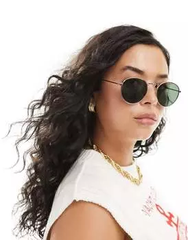 Круглые солнцезащитные очки ASOS с металлическими линзами G-15