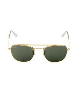 Круглые солнцезащитные очки-авиаторы 51MM Ray-Ban, золото