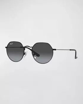 Круглые солнцезащитные очки Boy's Rj9565s 47 с градиентом Ray Ban, цвет Black