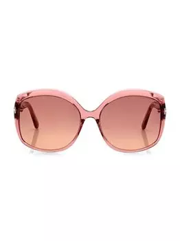 Круглые солнцезащитные очки Chiara 60 мм Tom Ford, розовый