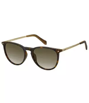 Круглые солнцезащитные очки Fossil Combo Pantos, коричневый