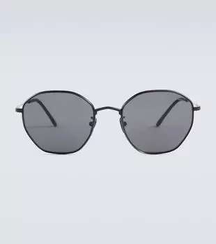 Круглые солнцезащитные очки Giorgio Armani, черный