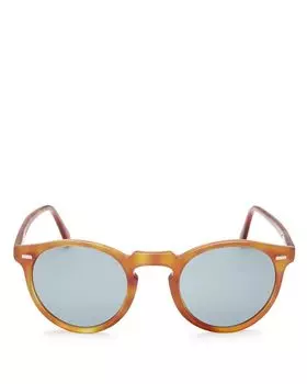 Круглые солнцезащитные очки Gregory Peck, 47 мм Oliver Peoples