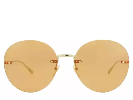 Круглые солнцезащитные очки Gucci, Gold