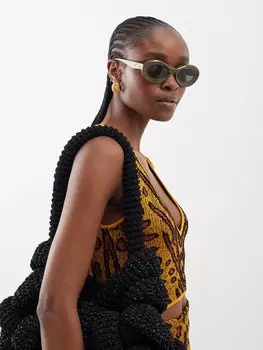 Круглые солнцезащитные очки ibiza loop из коллаборации с paula's LOEWE, зеленый