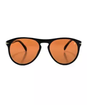 Круглые солнцезащитные очки из ацетата с защитой от ультрафиолета Eyewear By David Beckham, черный