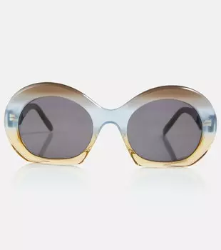 Круглые солнцезащитные очки Loewe, разноцветный