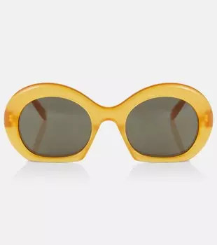 Круглые солнцезащитные очки Loewe, желтый