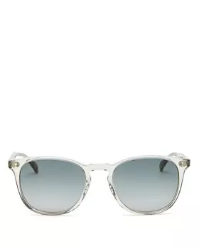 Круглые солнцезащитные очки Oliver Peoples, 53 мм, белый