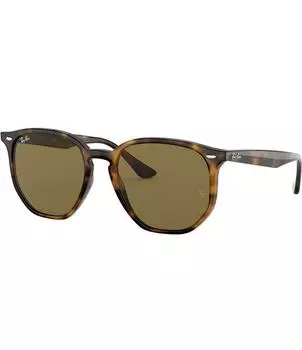 Круглые солнцезащитные очки Ray-Ban Unisex 0RB4306 54 мм Havana, коричневый