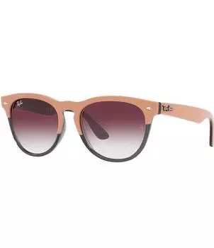 Круглые солнцезащитные очки Ray-Ban унисекс Iris 54 мм, бежевый