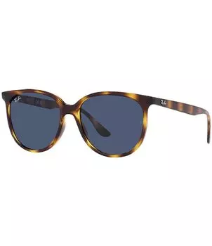 Круглые солнцезащитные очки Ray-Ban унисекс RB4378 Гавана 54 мм, коричневый