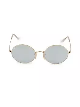 Круглые солнцезащитные очки RB1970 54MM Ray-Ban, цвет Gold Grey