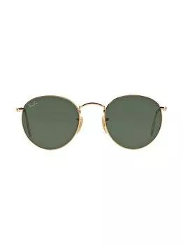 Круглые солнцезащитные очки RB3447 53 мм Ray-Ban, зеленый