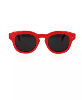 Круглые солнцезащитные очки с линзами En Kenzo, красный
