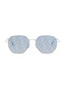 Круглые солнцезащитные очки с логотипом 55 мм Fendi