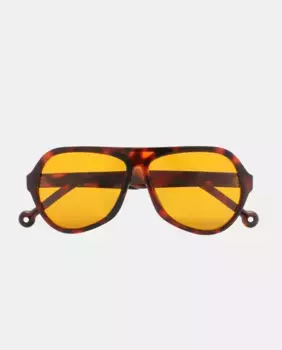 Круглые солнцезащитные очки унисекс из полиэтилена высокой плотности с поляризованными линзами Parafina, коричневый