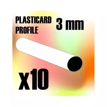 Круглые стержни из АБС-пластика - 3 мм, Sculpting & Terrain Supplies - Rods & Tubes (Green Stuff World)