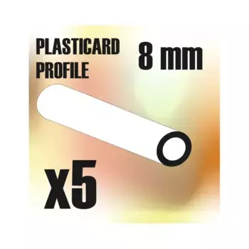 Круглые трубки из АБС-пластика - 8 мм, Sculpting & Terrain Supplies - Rods & Tubes (Green Stuff World)