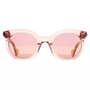 Круглые женские блестящие бордовые мл0015 Moncler, розовый