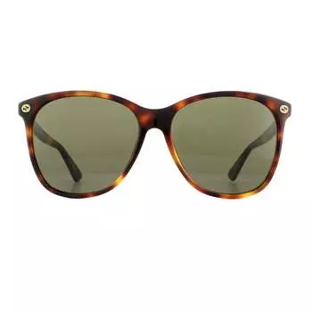 Круглые женские солнцезащитные очки Гавана Gucci, коричневый