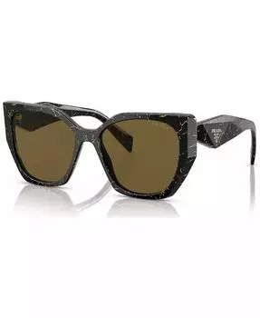 Круглые женские солнцезащитные очки Symbole, PR 19ZS PRADA, черный