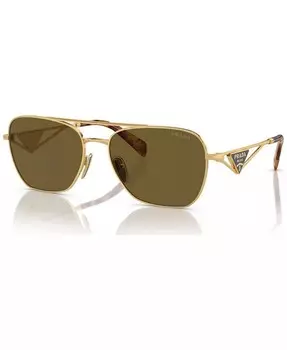 Круглые женские солнцезащитные очки Symbole, PR A50S PRADA, золото