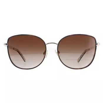 Круглые женские золотые гаванские градиентные поляризованные марьям/г/с Kate Spade, коричневый