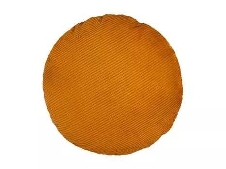 Круглый чехол для подушки диаметром ок. 80 см, шнур куркумы-желтого цвета beties