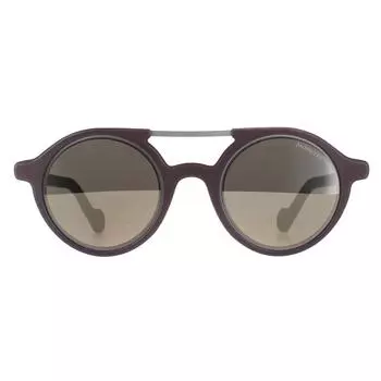 Круглый матовый темно-коричневый коричневый ML0083 Moncler, коричневый