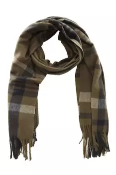 Круглый оксфордский шарф в клетку Mango, синий