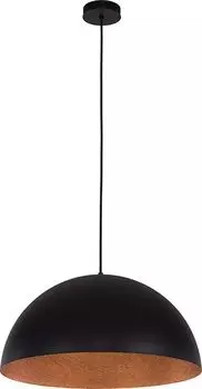 Круглый подвесной светильник 50 см, черный, медный, регулируемый по высоте, E27, подвесной светильник для столовой, кухни Licht-Erlebnisse