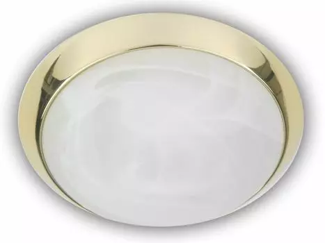 Круглый потолочный светильник, алебастровое стекло, полированная латунь, 25 см, светильник для прихожей Niermann Standby