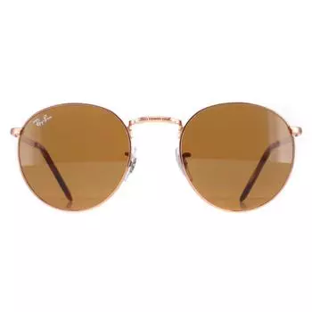 Круглый Розовое Золото Коричневый RB3637 Новый Круглый Ray-Ban, золото