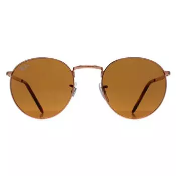Круглый Розовое Золото Коричневый RB3637 Новый Круглый Ray-Ban, золото