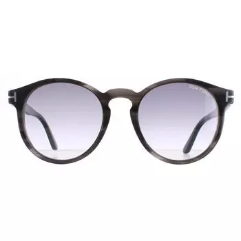 Круглый серый Гавана дымчатый градиент Ian FT0591 Tom Ford, серый