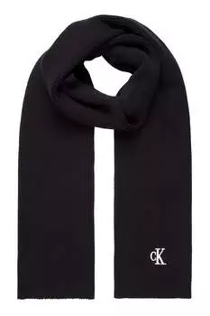 Круглый шерстяной шарф Archive Calvin Klein Jeans, черный