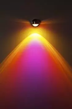 Круглый светодиодный настенный светильник »Beura« из металла и стекла из матового алюминия hofstein