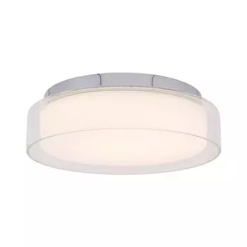 Круглый светодиодный потолочный светильник CRISTIE, металлическое стекло, малобликовый, IP44, 12 Вт, домашний потолочный светильник для спальни Licht-Erlebnisse, мультиколор