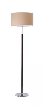 Круглый торшер для гостиной бежево-коричневого цвета, высота 166см, 45см, торшер с тканевым абажуром KASULA Licht-Erlebnisse, мультиколор